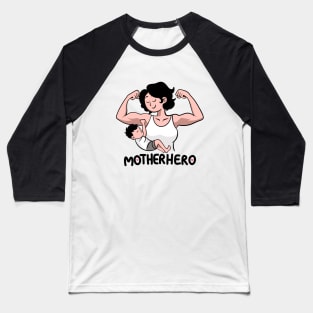 Mom is a superhero - funny t-shirt for mother's day Baseball T-Shirt